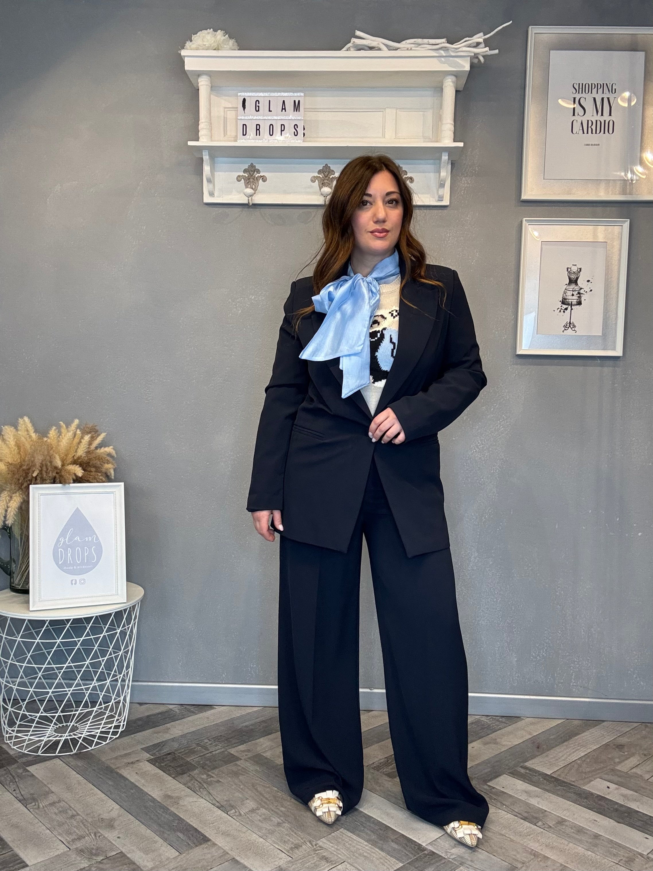 Blazer monopetto blu