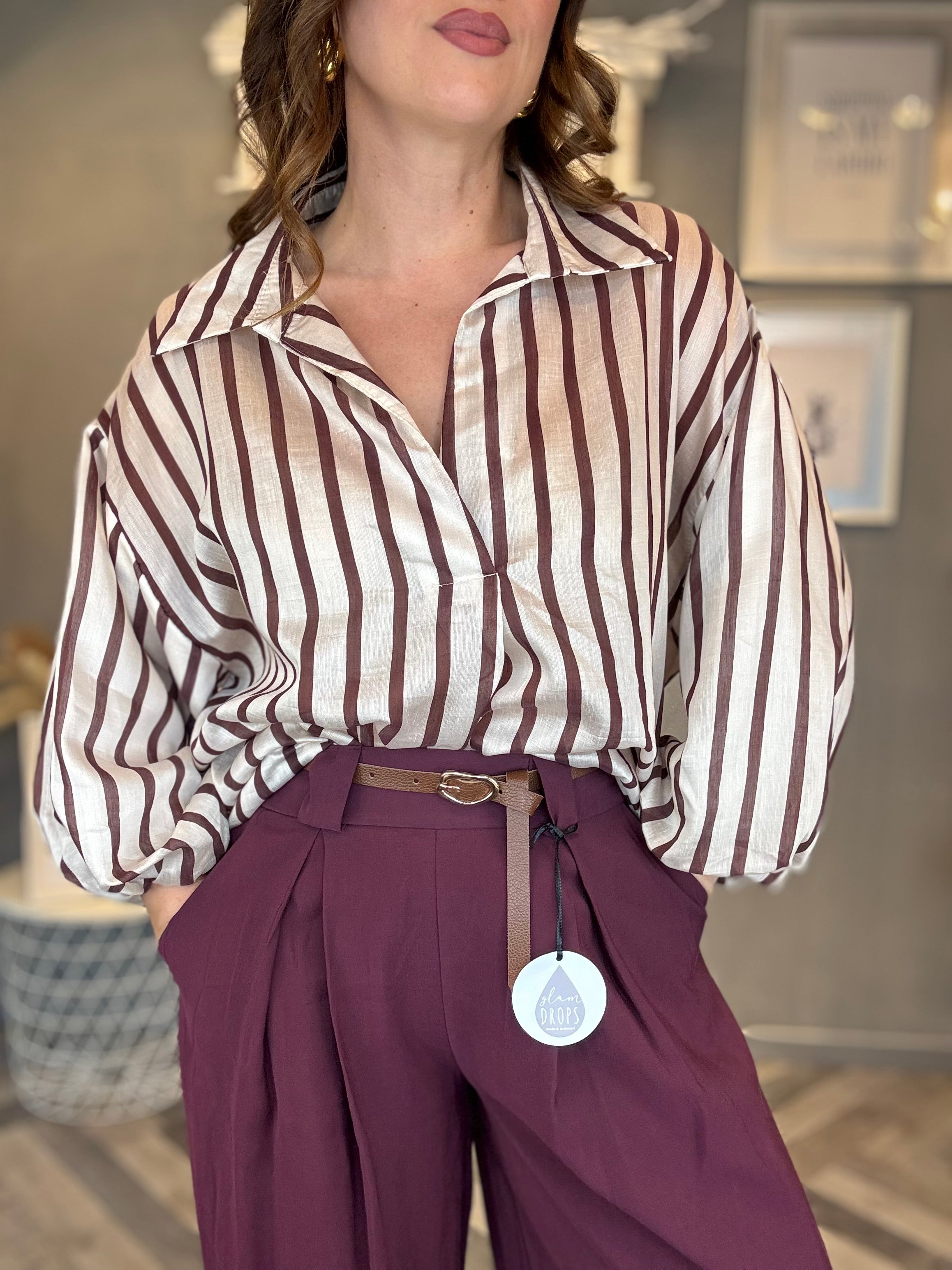 Blusa Riga Wine