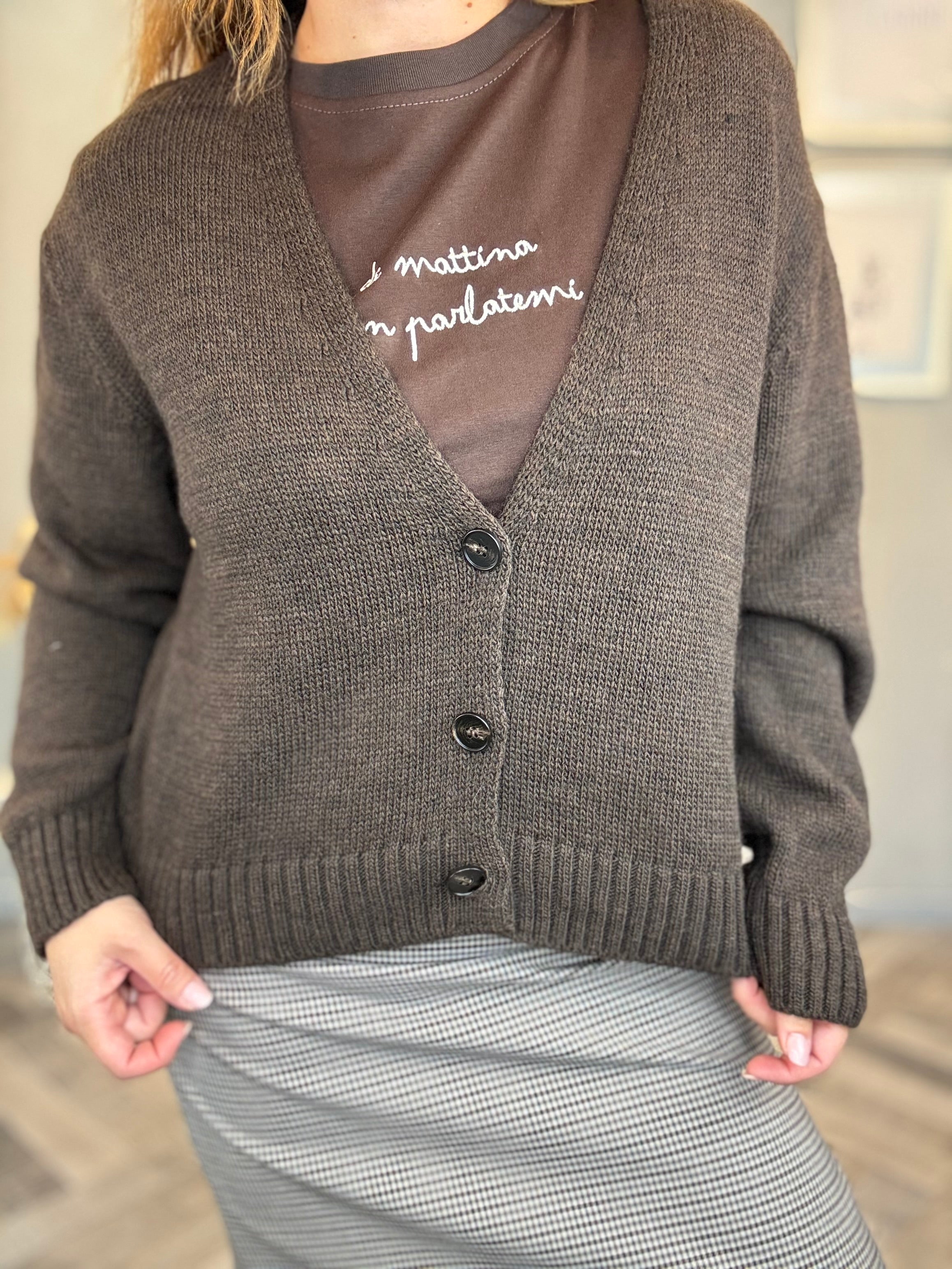 Cardigan a 3 bottoni