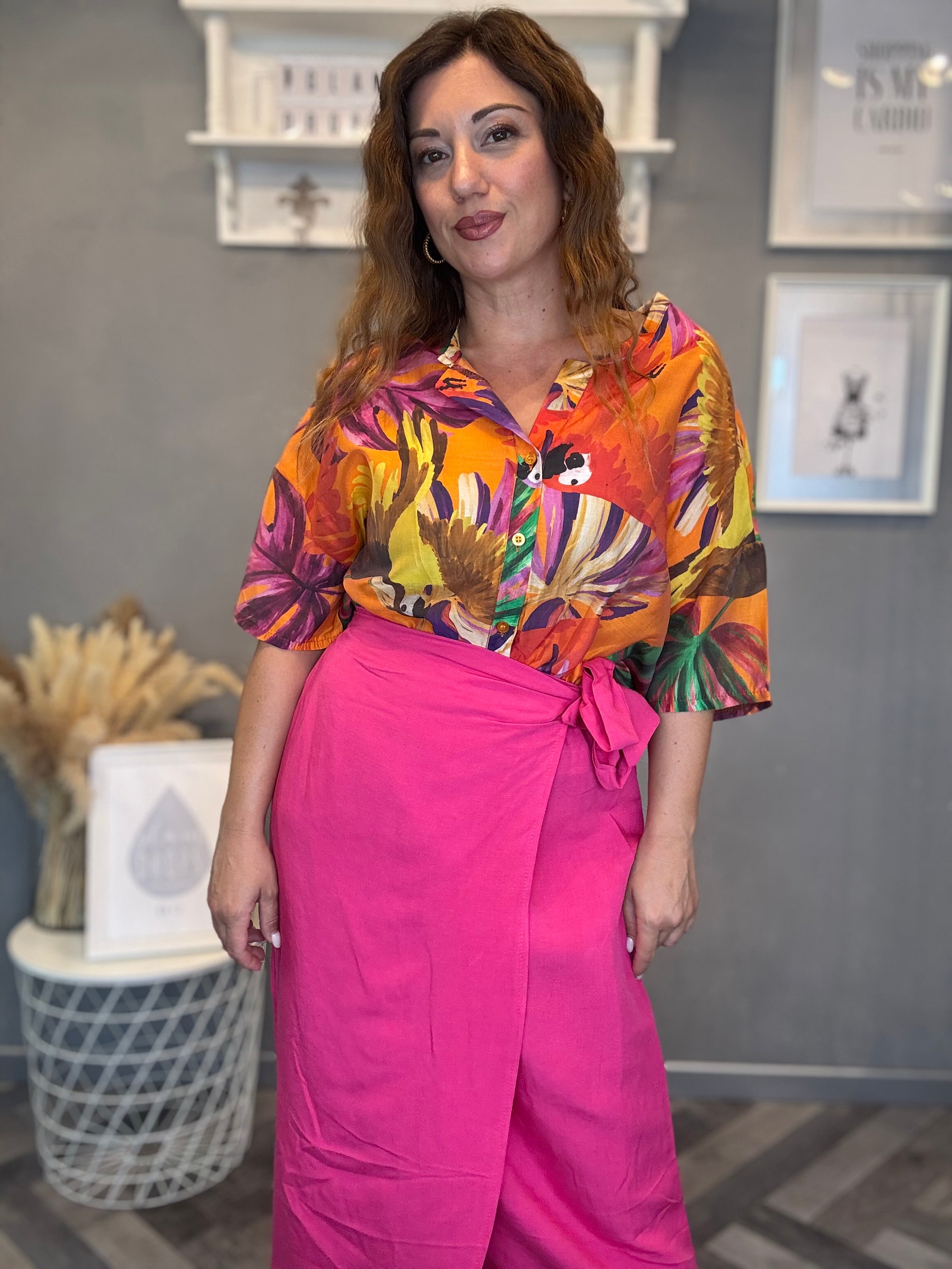 Camicia Isla Bonita Pappagalli