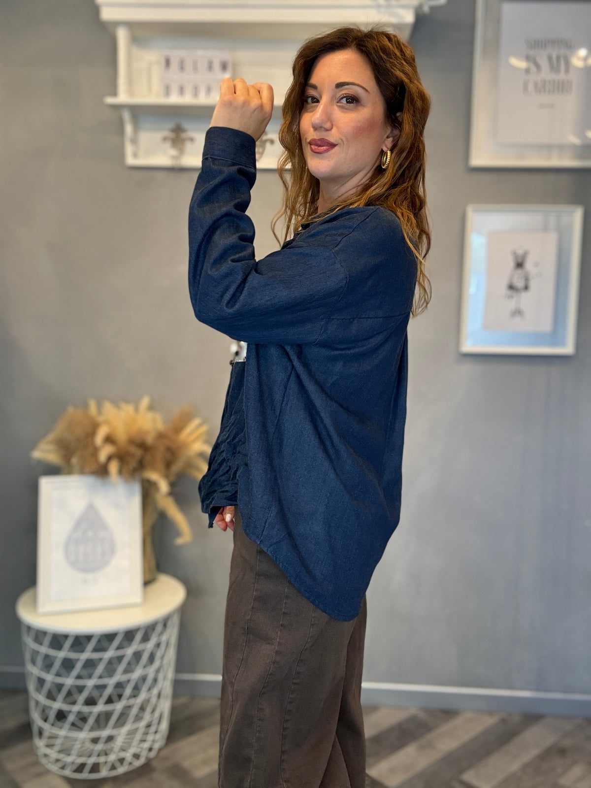 Camicia Sparkle Poket denim