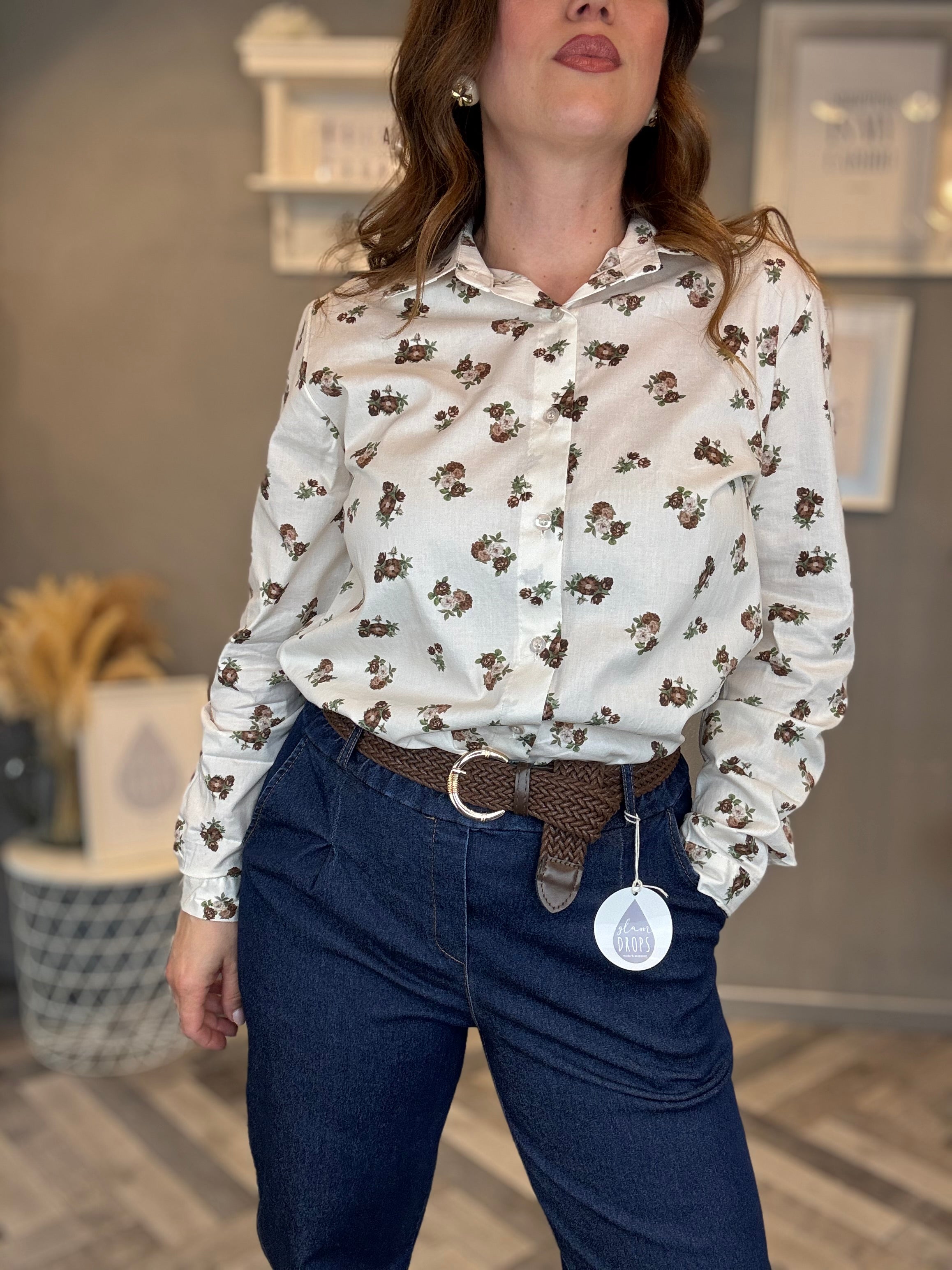 Camicia fiori vintage