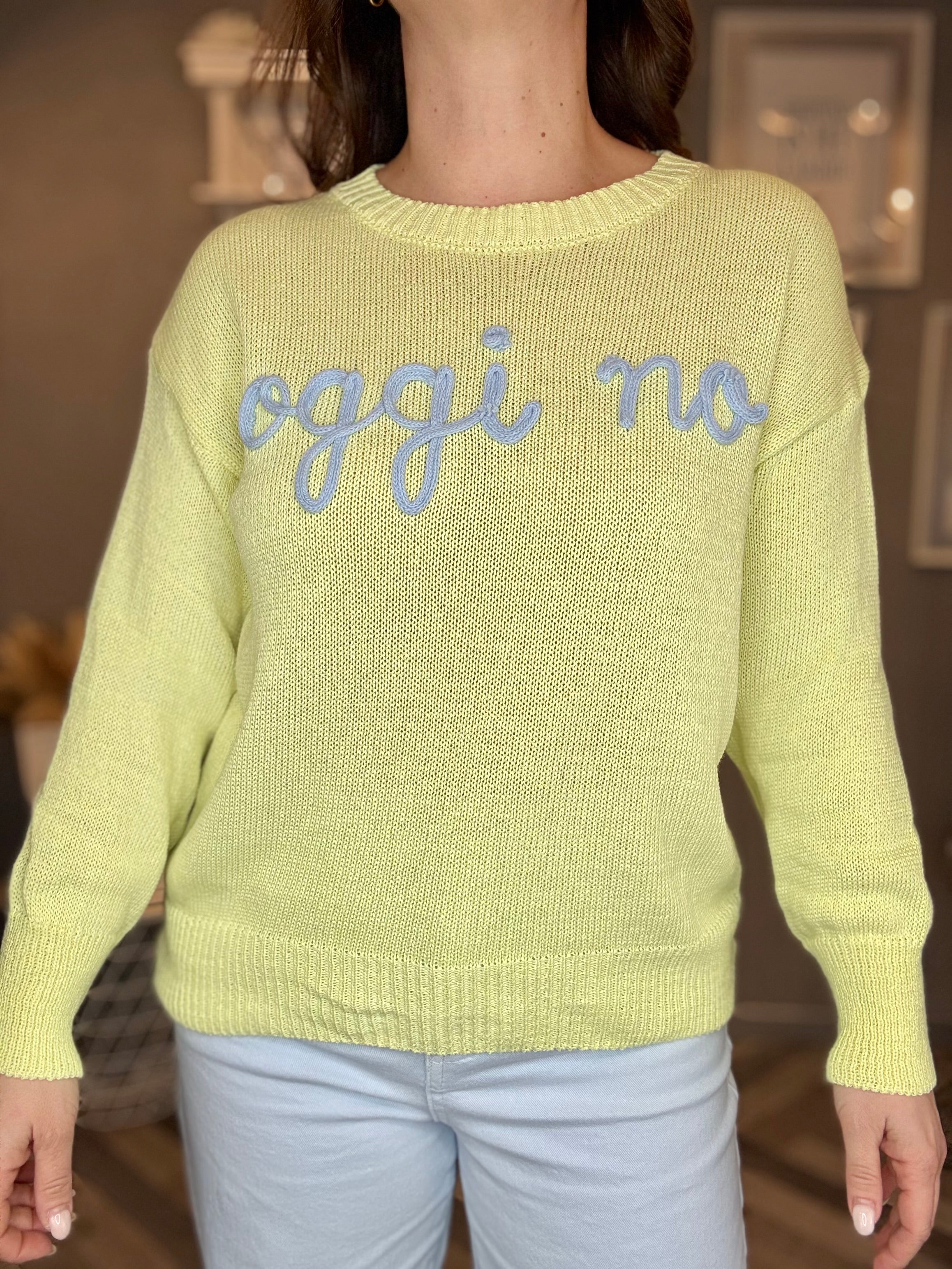 Maglioncino Oggi no giallo