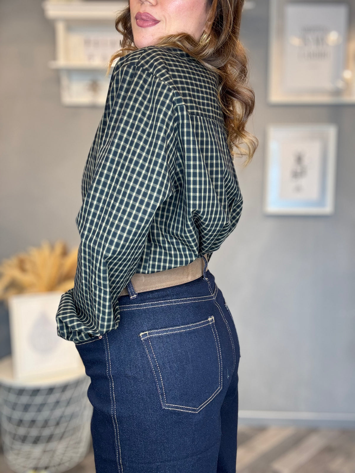 Bermuda jeans con cintura