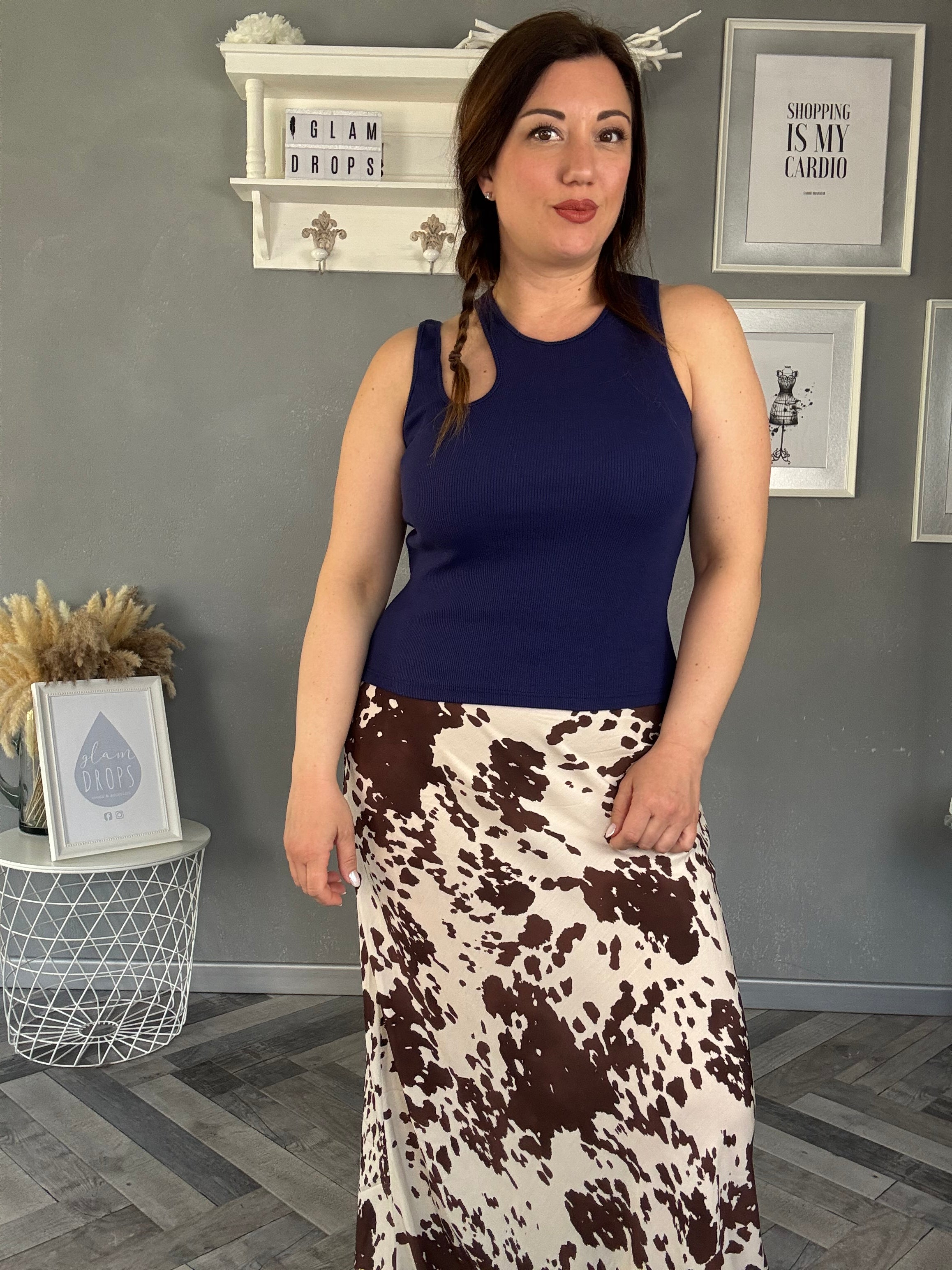 Lumina top con dettaglio cut-out