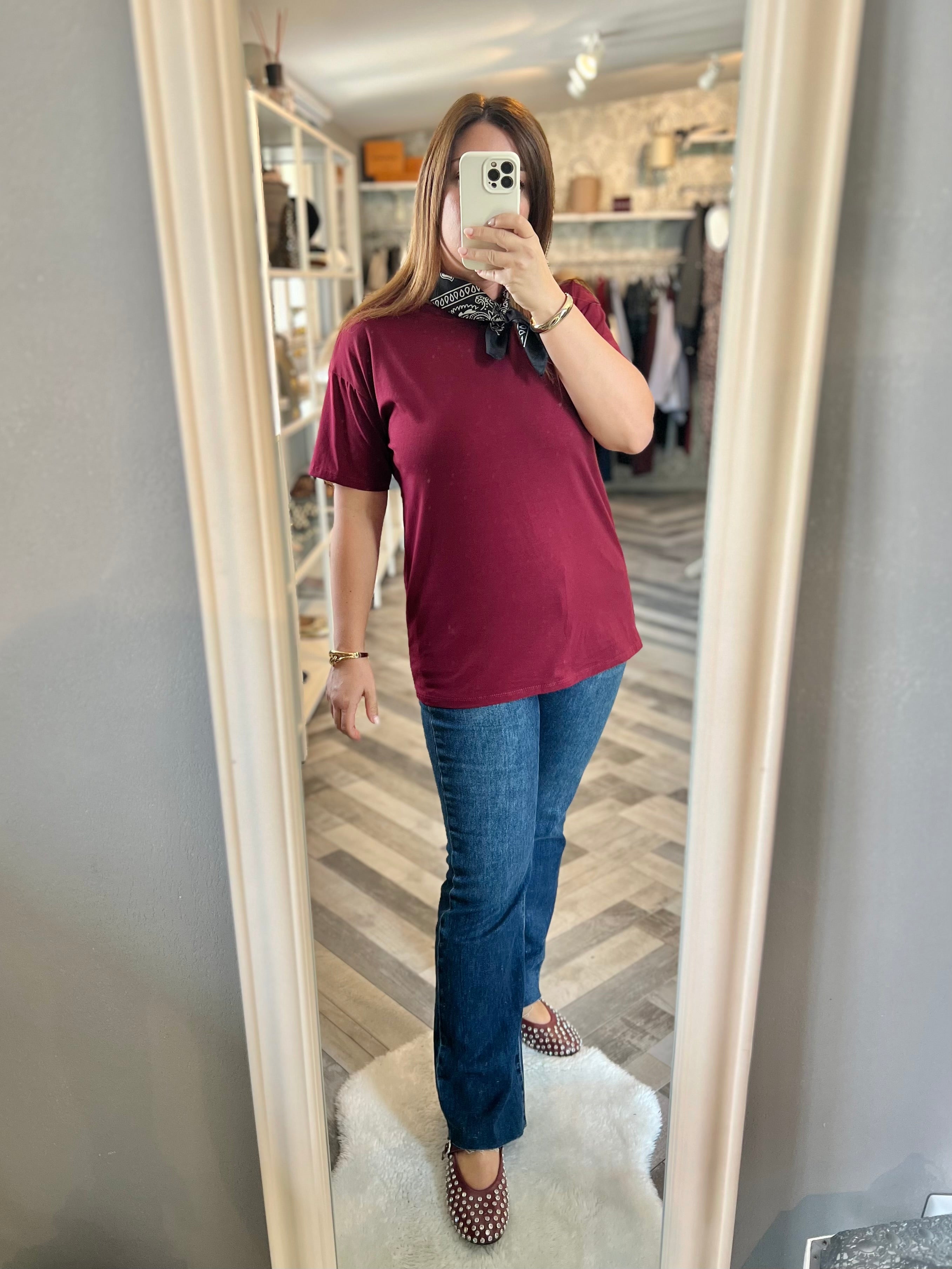 Jeans modello trombetta