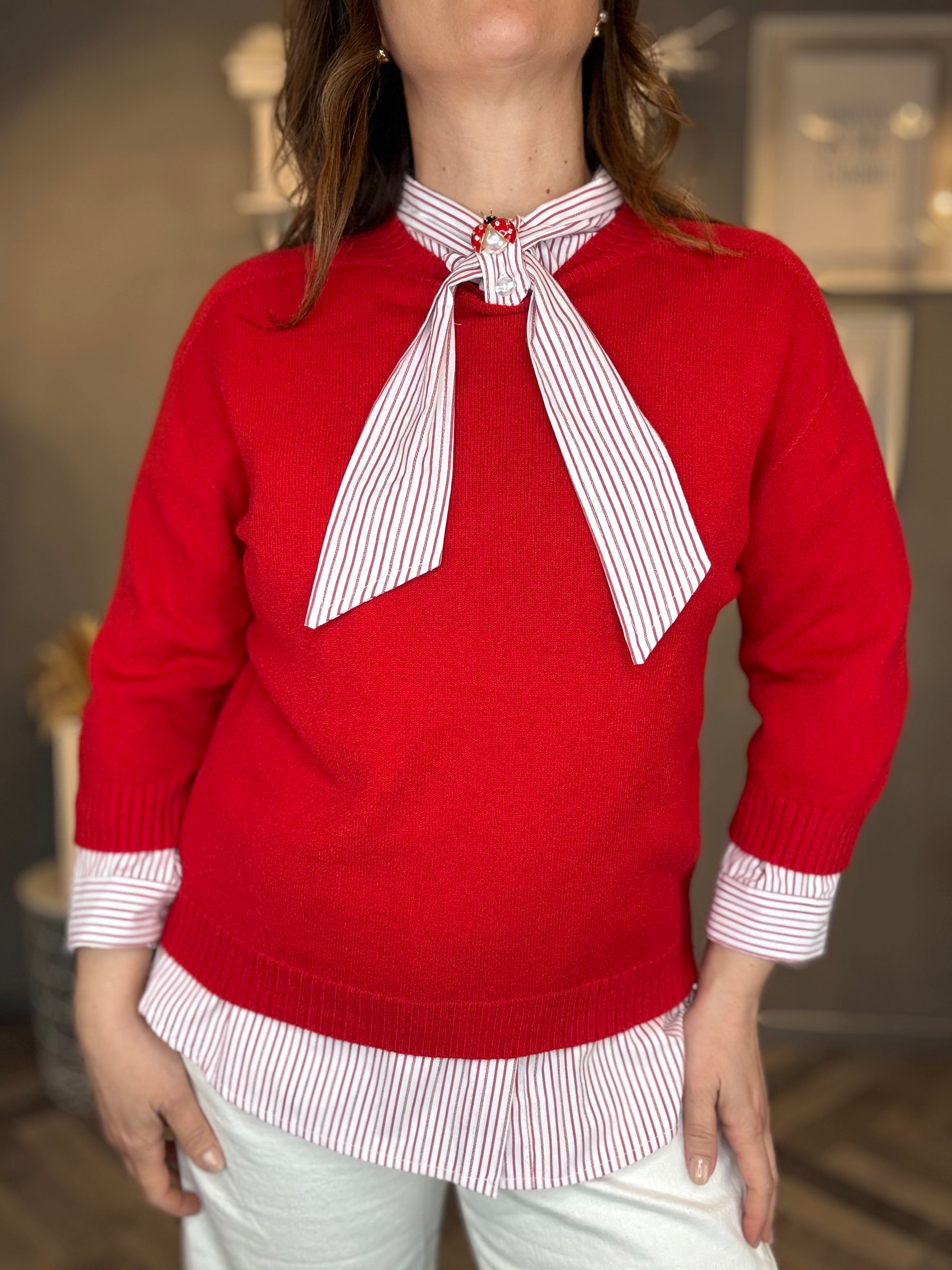 Maglioncino Essenza rosso