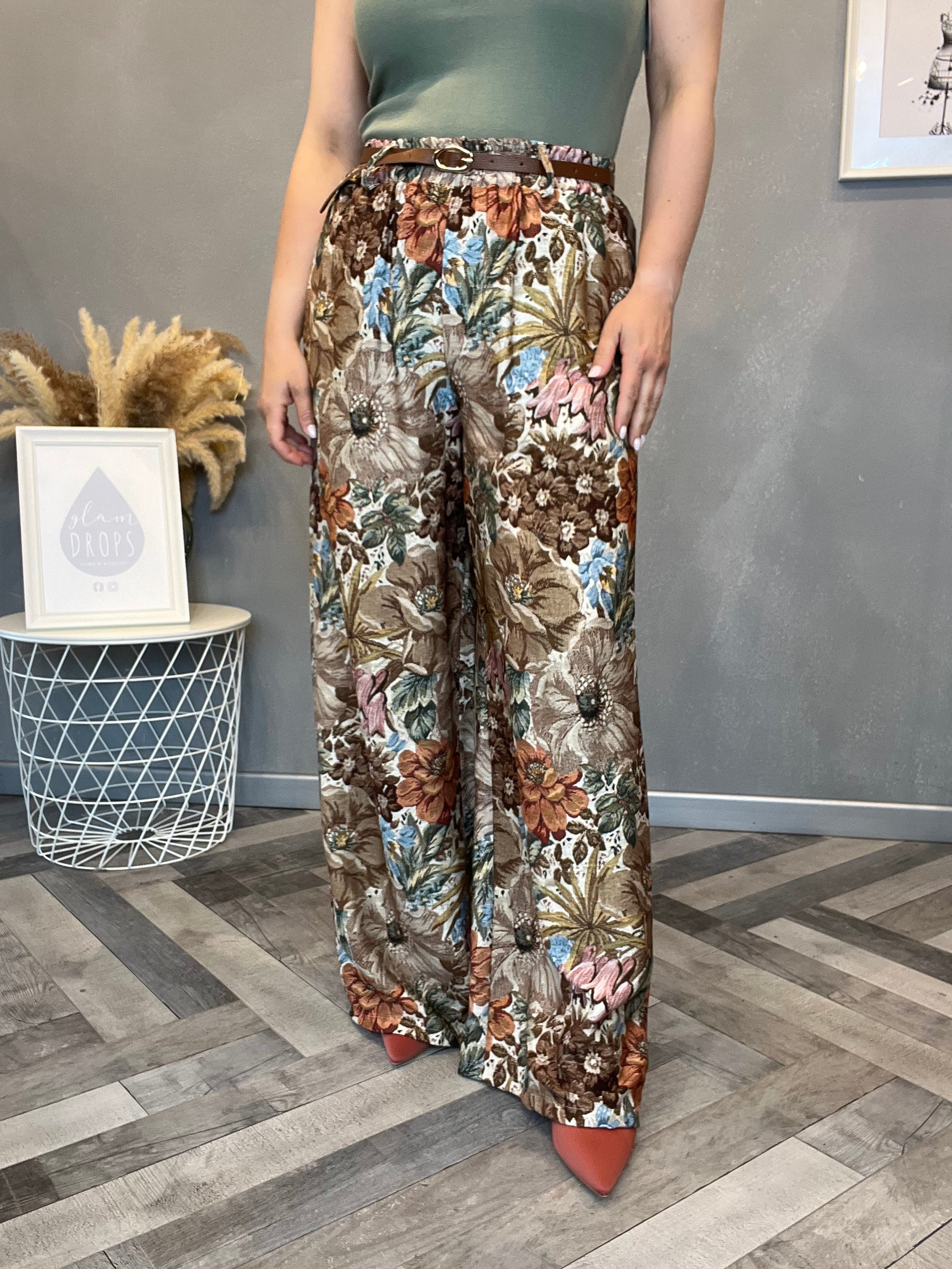 Coordinato Floreale Boho beige