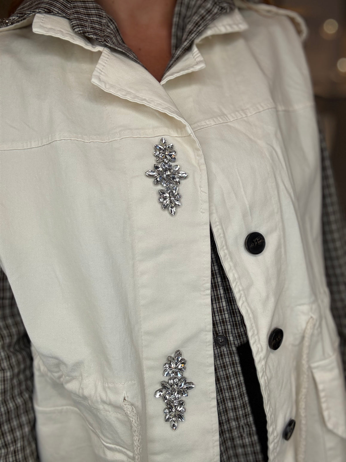 Gilet Cabochon burro