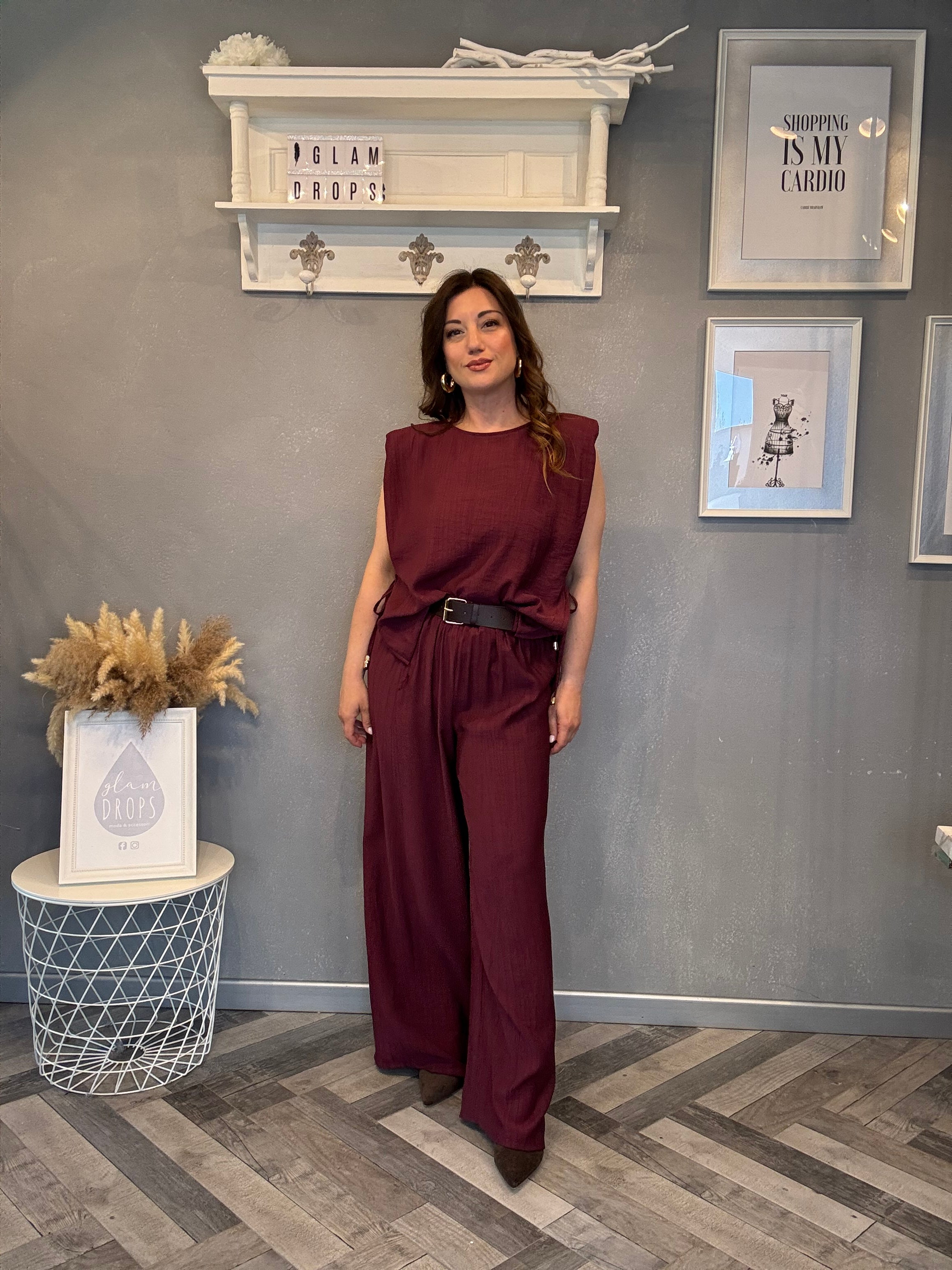Coordinato Soft Essential Borgogna