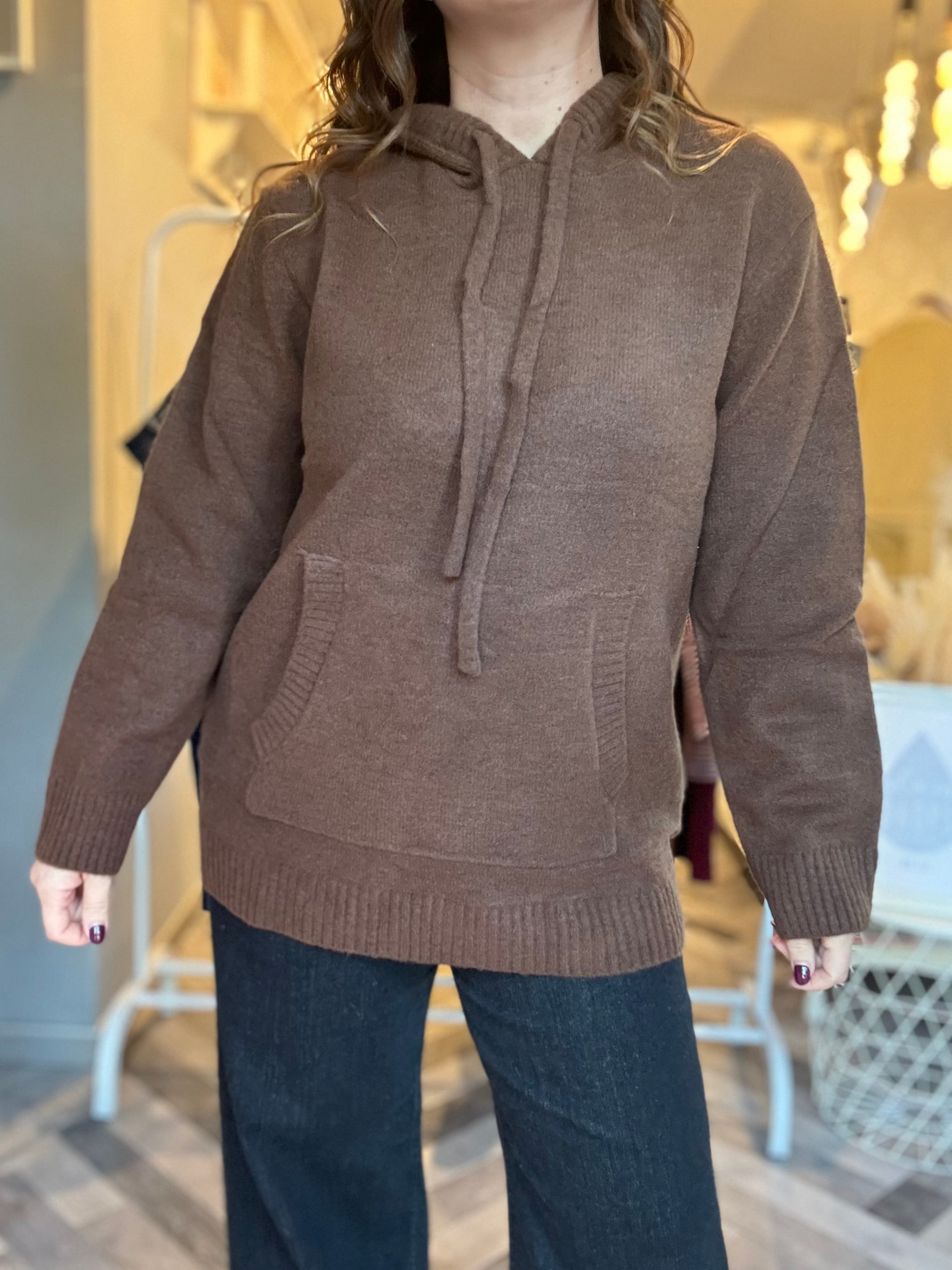 Lumina maglia felpa con cappuccio