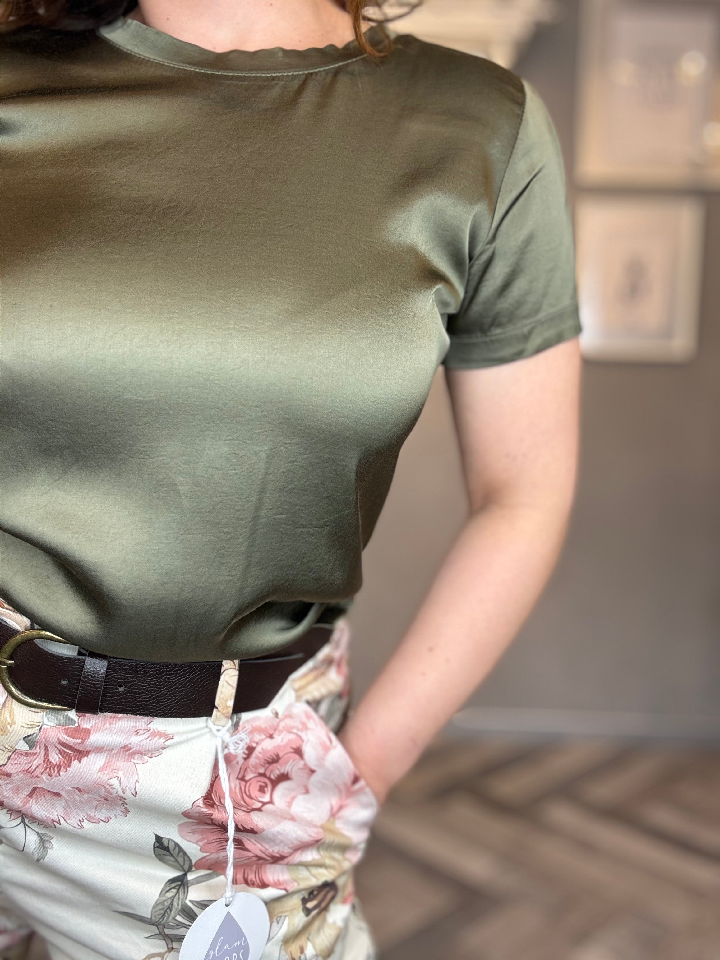 Blusa Vicky in raso di viscosa