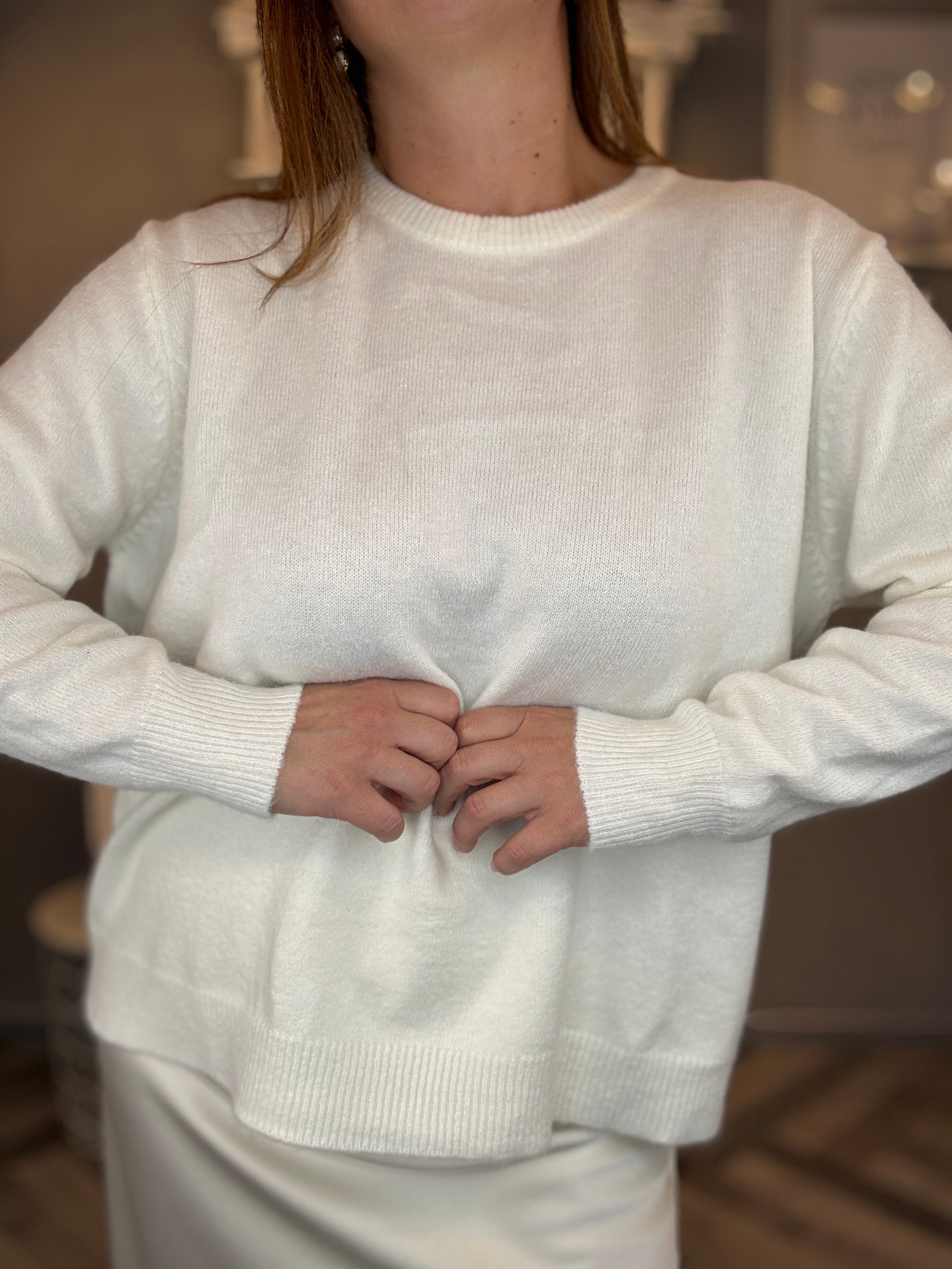 Maglioncino basic panna