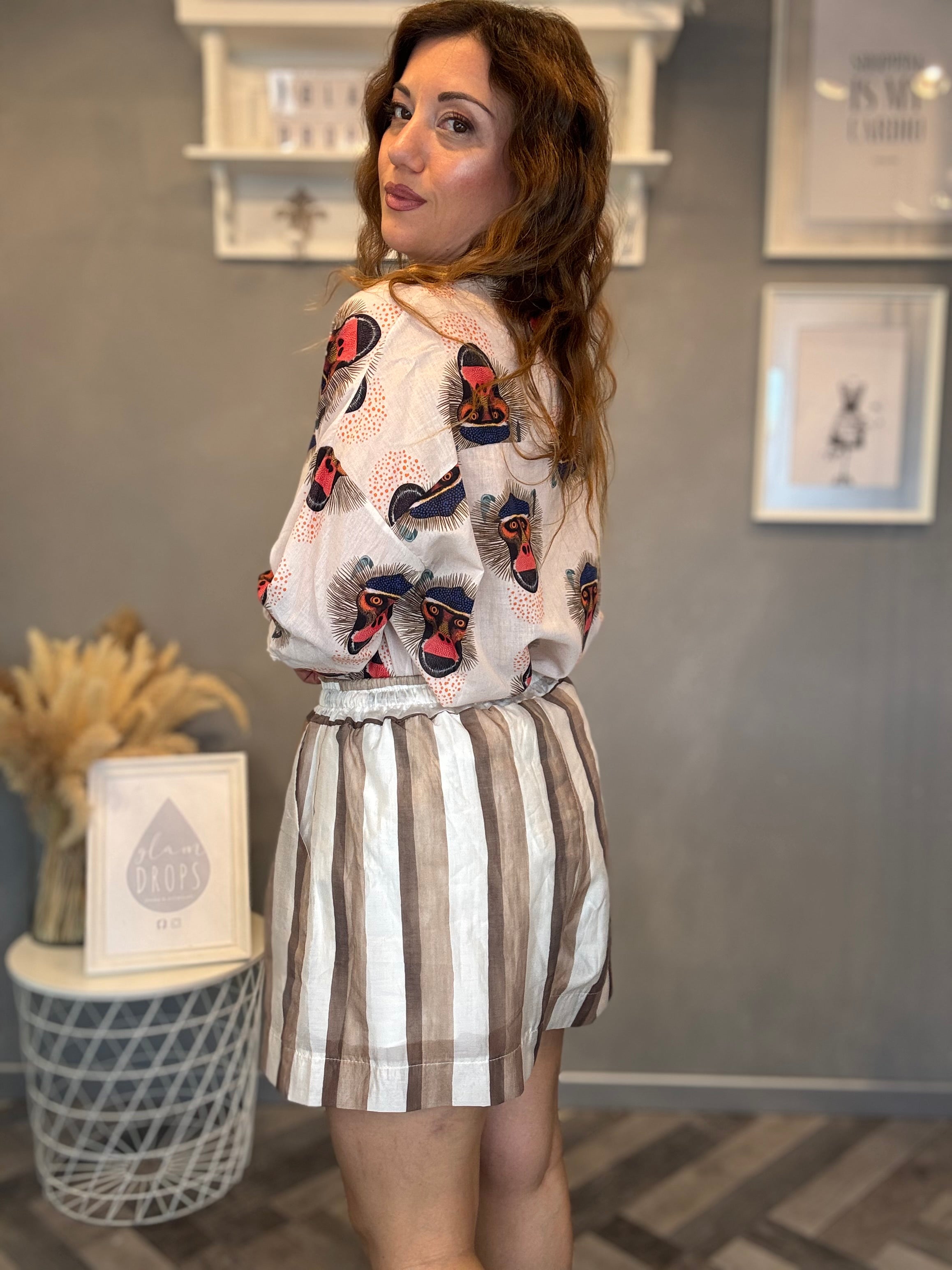 Shorts righe sabbia