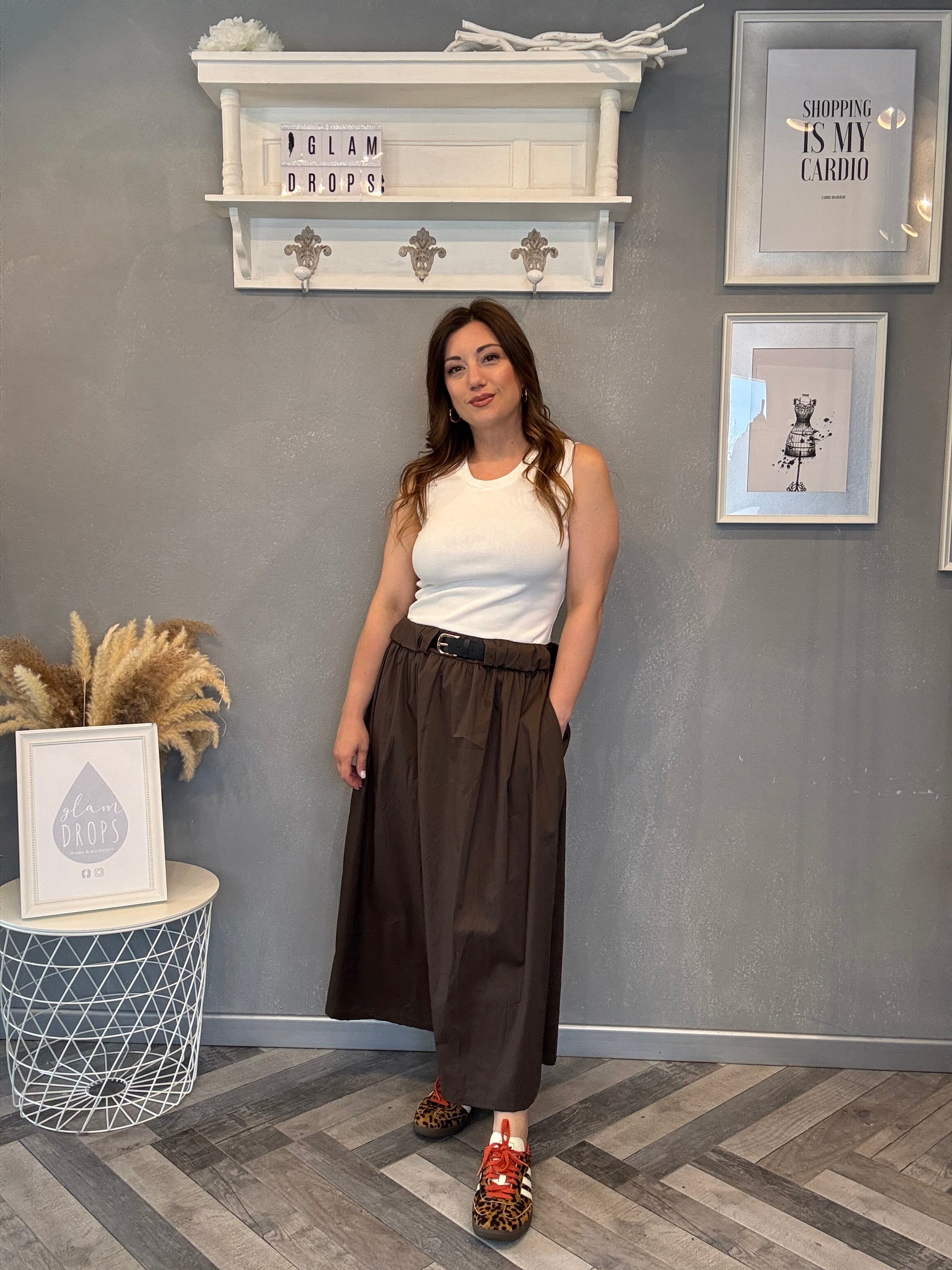 Abito midi Choco belt