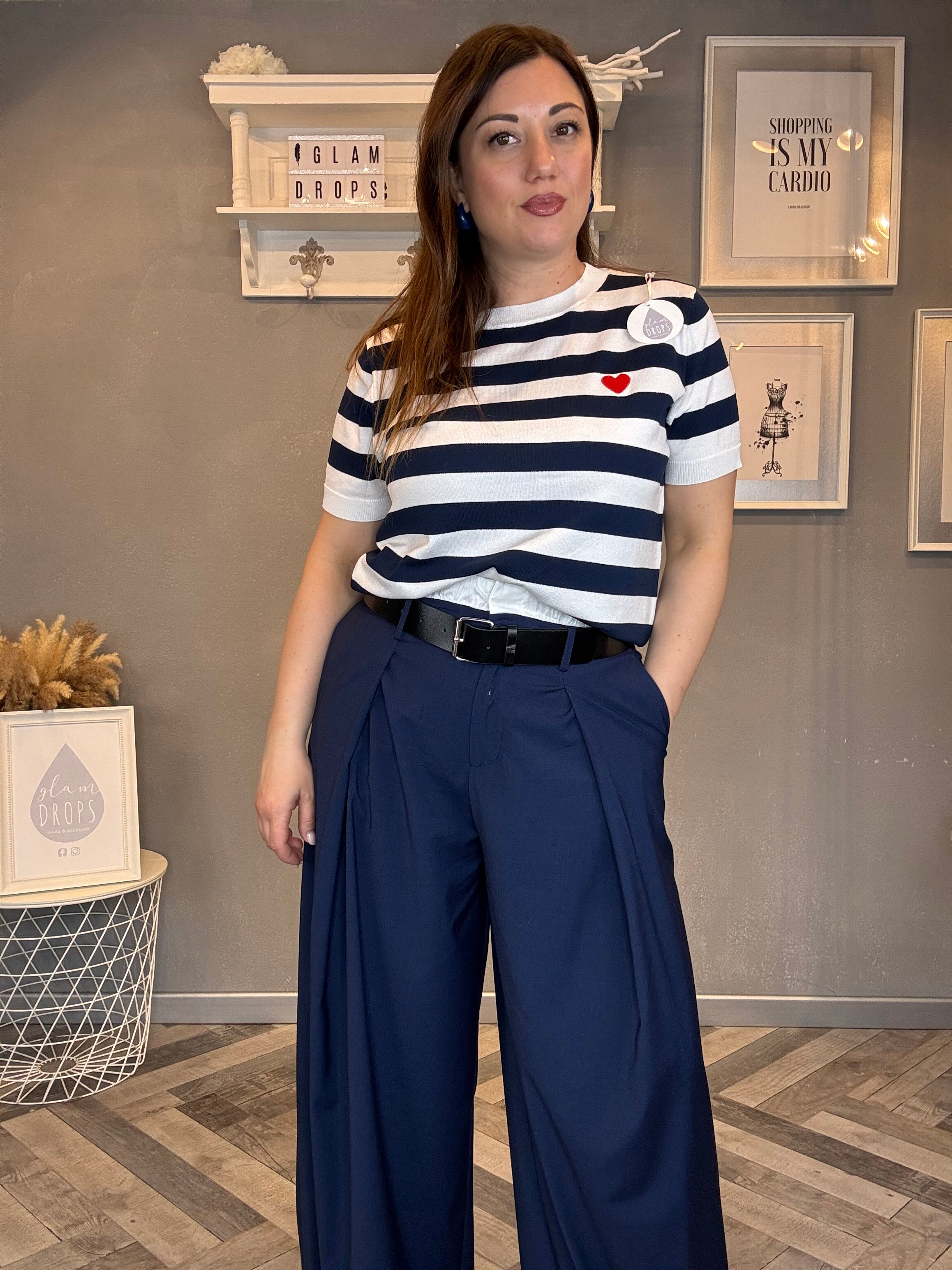 Lumina pantalone palazzo boxer