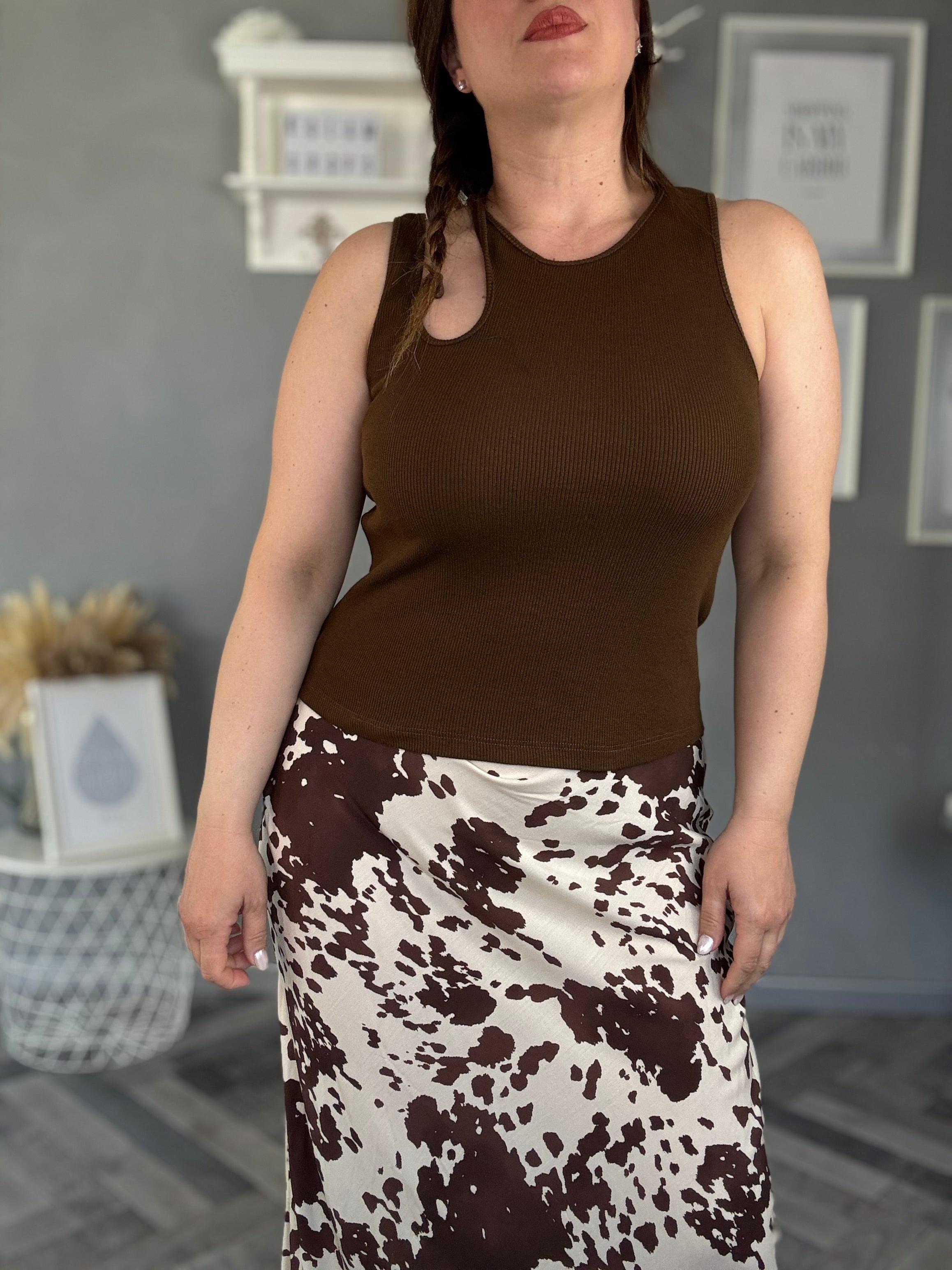 Lumina top con dettaglio cut-out