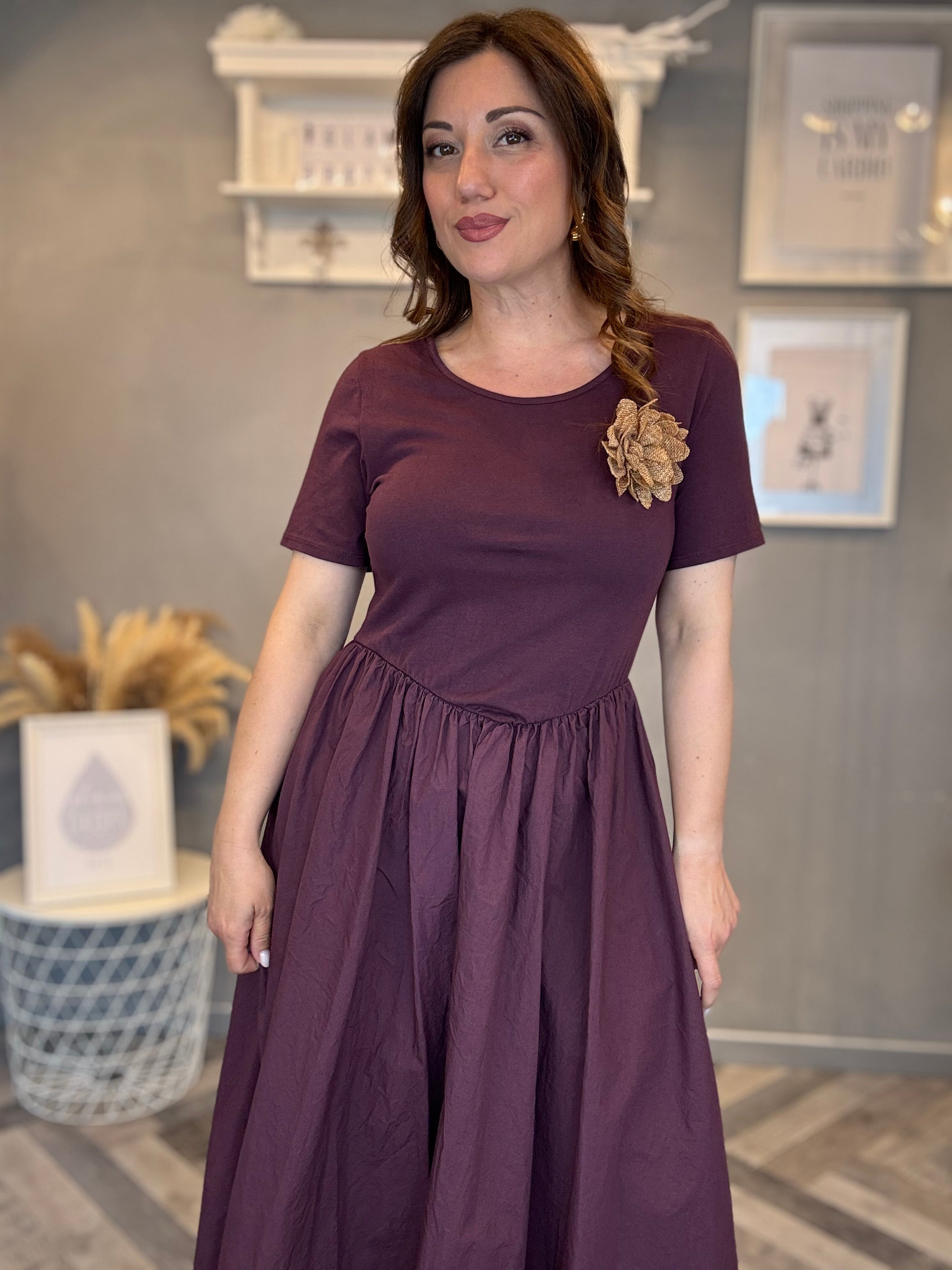 Abito midi Wine