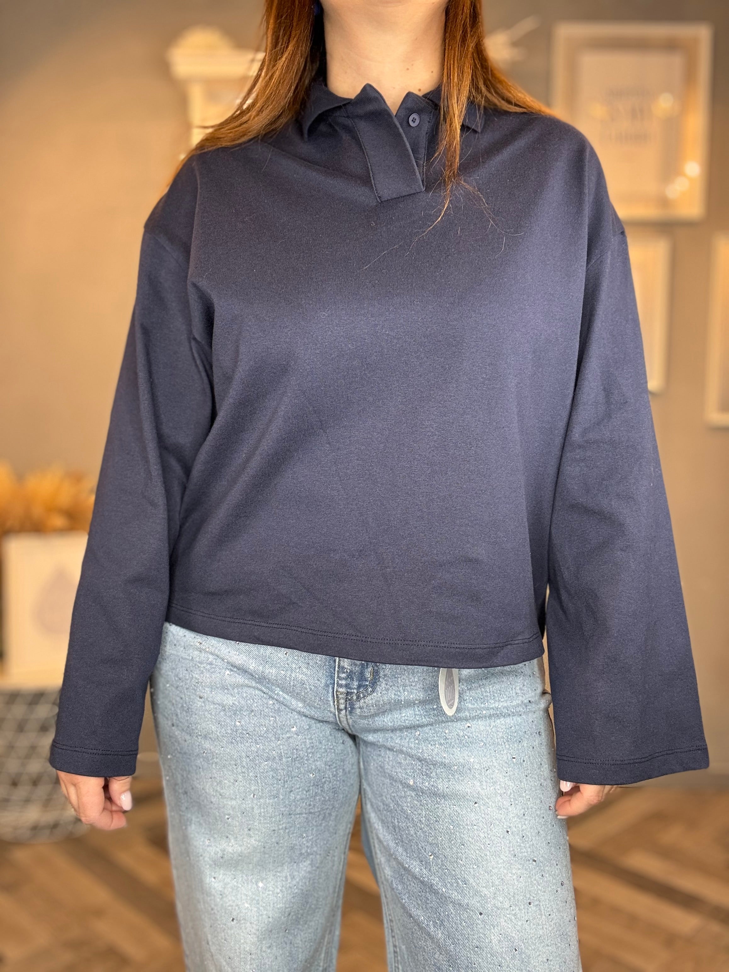 Lumina t-shirt polo a manica lunga