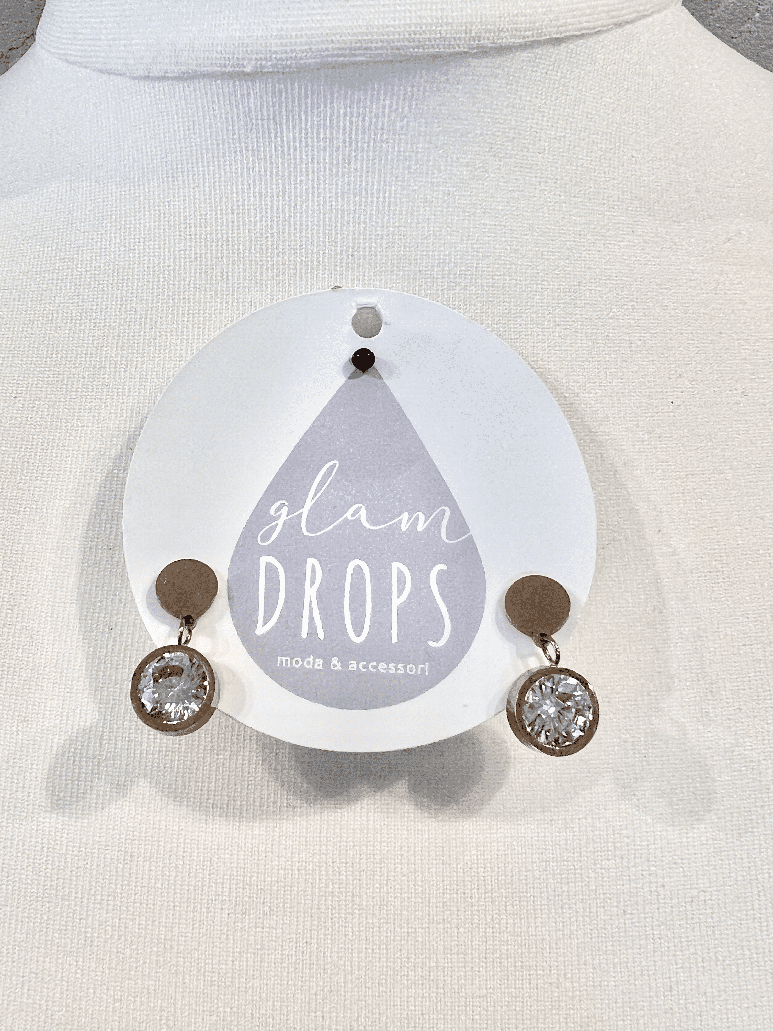 Orecchini pendente strass