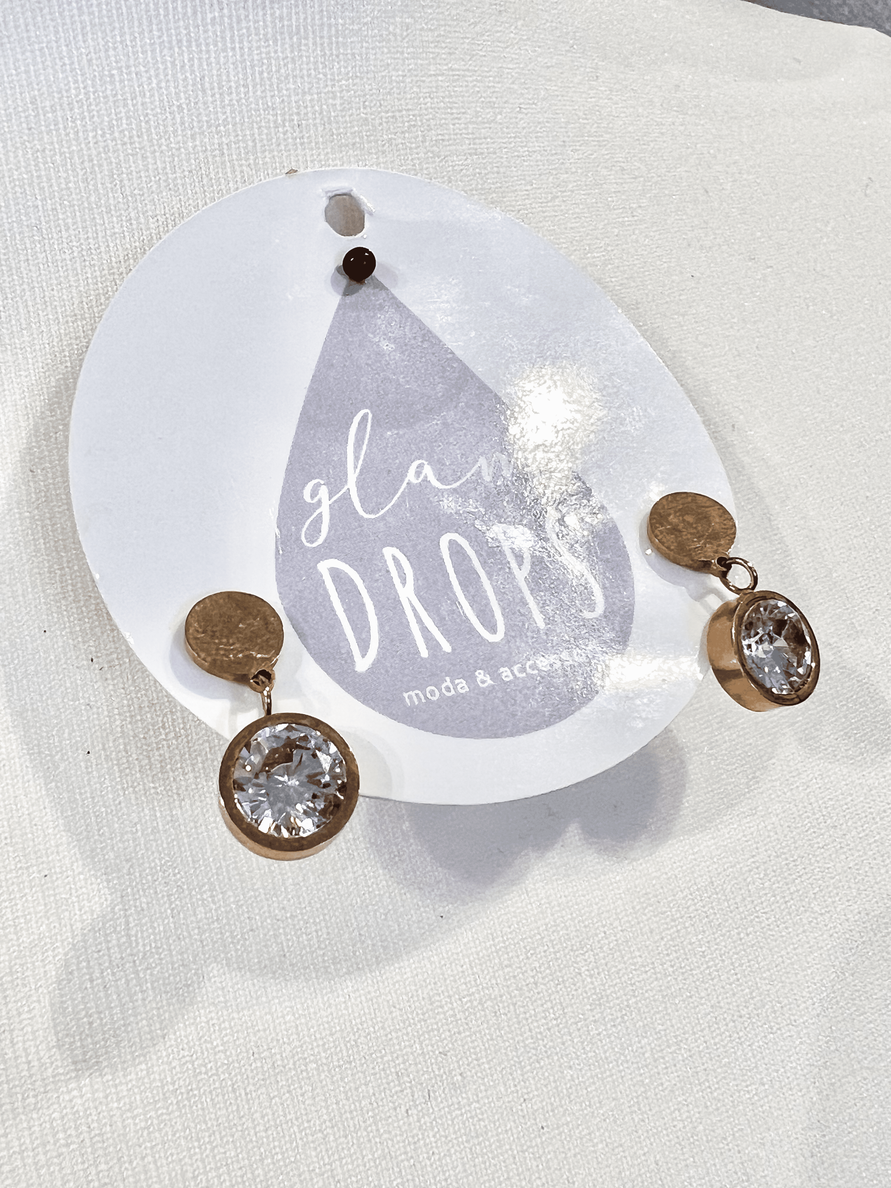 Orecchini pendente strass